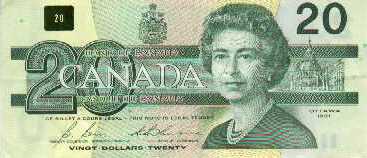 $20 bill front